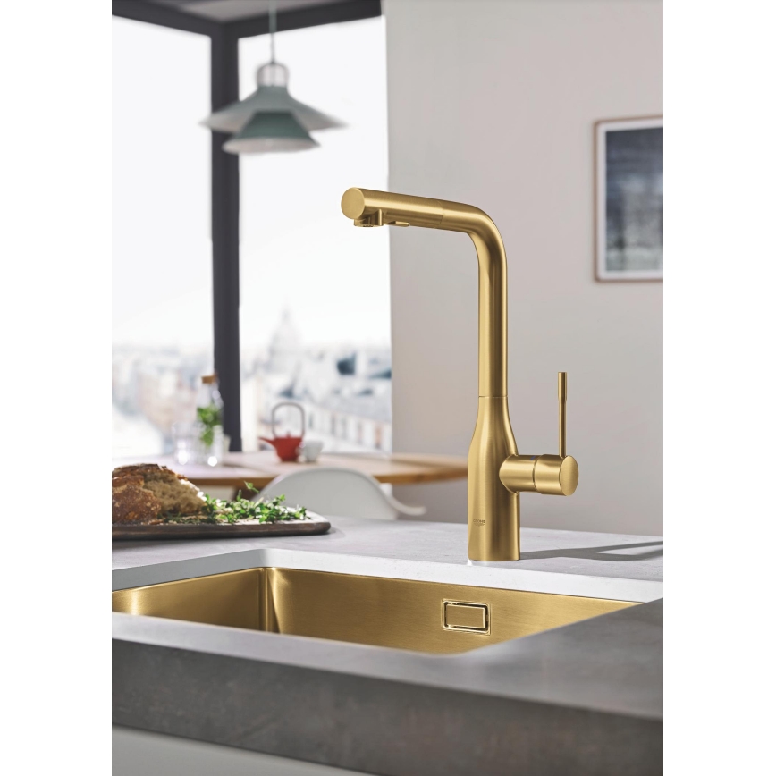 GROHE 30270GN0 - Grifo para fregadero ESSENCE en acabado dorado