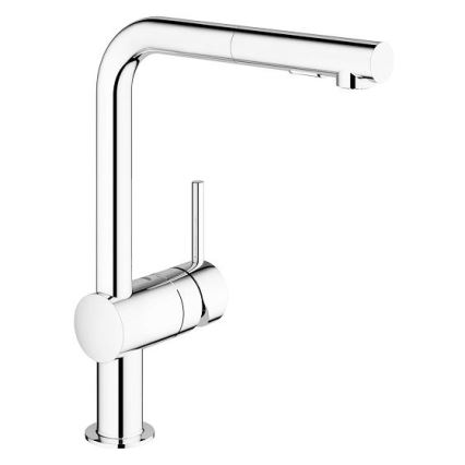 GROHE 30274000 - Grifo para fregadero, caño en L, acabado cromado brillante