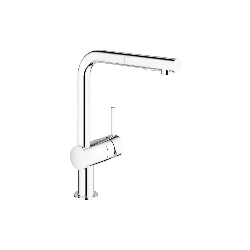GROHE 30274000 - Grifo para fregadero, caño en L, acabado cromado brillante
