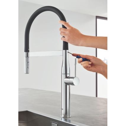 GROHE 30294000 - Grifo monomando para fregadero ESSENCE 530 mm, cromo brillante
