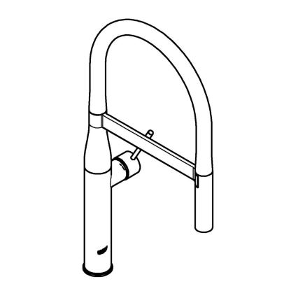 GROHE 30294DA0 - Grifo de fregadero ESSENCE en acabado bronce
