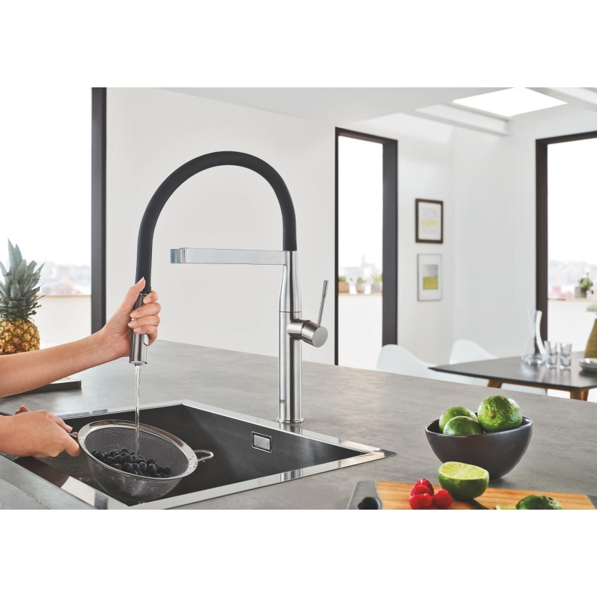 GROHE 30294DC0 - Grifo para fregadero ESSENCE en acero inoxidable