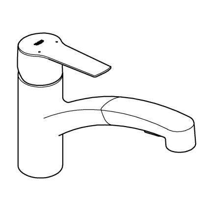 GROHE 303072431 - Grifo de fregadero START 185 × 227 mm negro