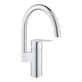 GROHE 30469000 - Grifo de fregadero START con caño alto, acabado en cromo brillante