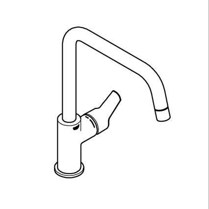 GROHE 30470DC0 - Grifo para fregadero START 310 mm acero inoxidable