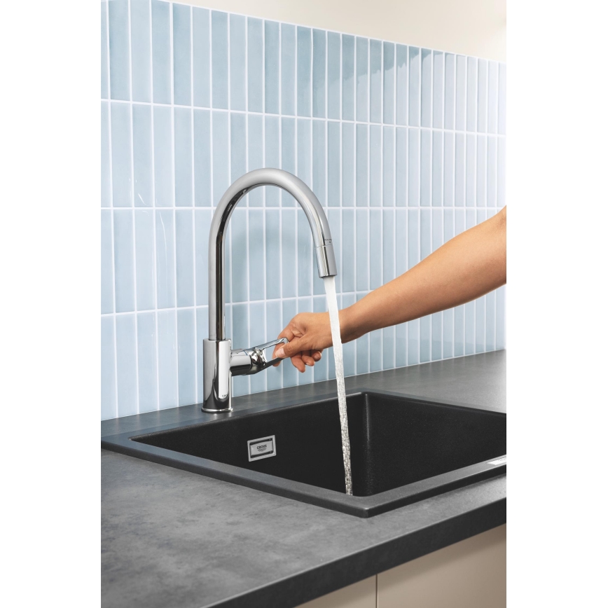 GROHE 30556000 - Grifo para fregadero START LOOP 357 mm cromado brillante