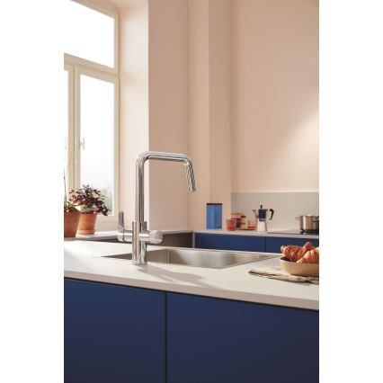 GROHE 30596000 - Grifo de fregadero BLUE PURE con función de filtrado, cromo pulido