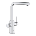 GROHE 30601000 - Grifo para fregadero BLUE PURE A con caño extraíble, cromado brillante