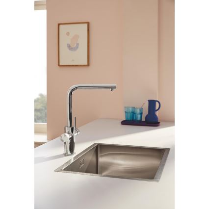 GROHE 30601000 - Grifo para fregadero BLUE PURE A con caño extraíble, cromado brillante