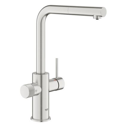 GROHE 30601DC0 - Grifo para fregadero BLUE PURE con caño extraíble, acero inoxidable