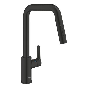 GROHE 306312430 - Grifo para fregadero QUICKFIX START 362 mm, negro