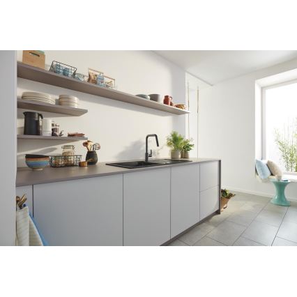 GROHE 306312430 - Grifo para fregadero QUICKFIX START 362 mm, negro