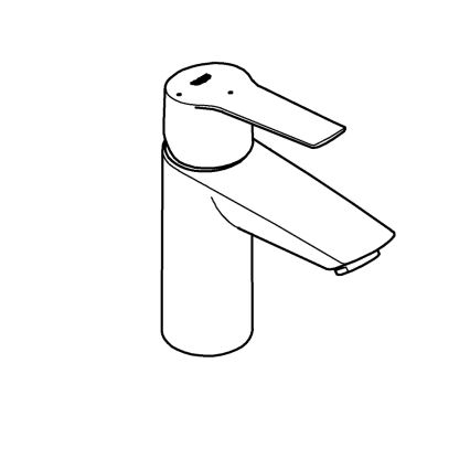 GROHE 31137002 - Grifo para lavabo QUICKFIX START tamaño S, acabado cromado brillante