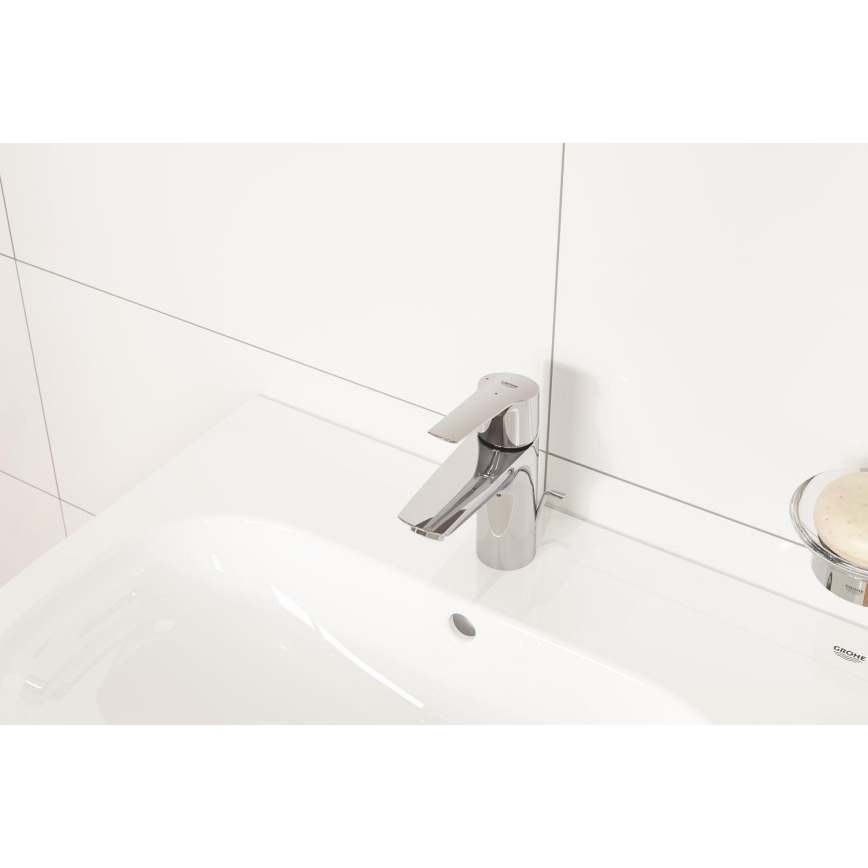 GROHE 31137002 - Grifo para lavabo QUICKFIX START tamaño S, acabado cromado brillante