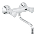 GROHE 31187001 - Grifo de pared para fregadero COSTA L 200 mm, acabado cromo brillante