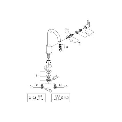 GROHE 31222000 - Grifo para fregadero BAULOOP, cromo brillante