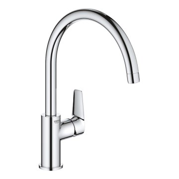 GROHE 31367001 - Grifo de fregadero BAUEDGE 332 mm, acabado en cromo brillante