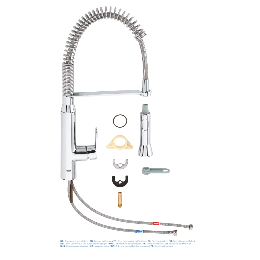 GROHE 31379000 - Grifo de fregadero K7 G12” cromo brillante