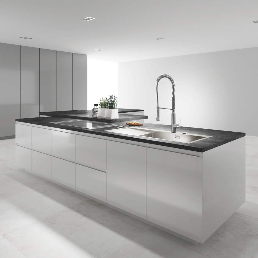 GROHE 31379000 - Grifo para fregadero K7 G12” cromado brillante