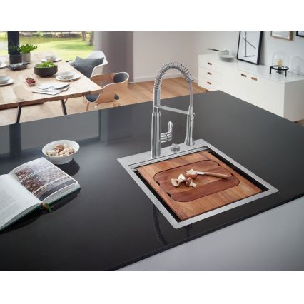 GROHE 31379DC0 - Grifo de cocina K7 en acero inoxidable