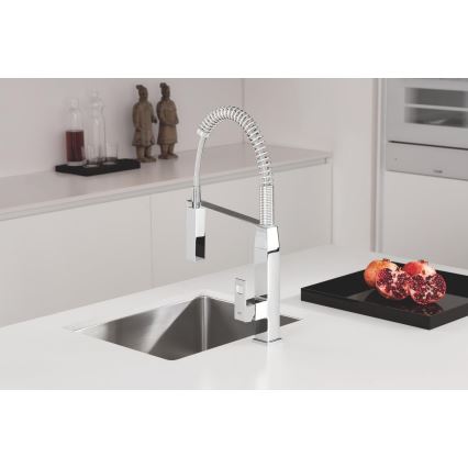 GROHE 31395000 - Grifo para fregadero EUROCUBE 547 mm, acabado en cromo brillante