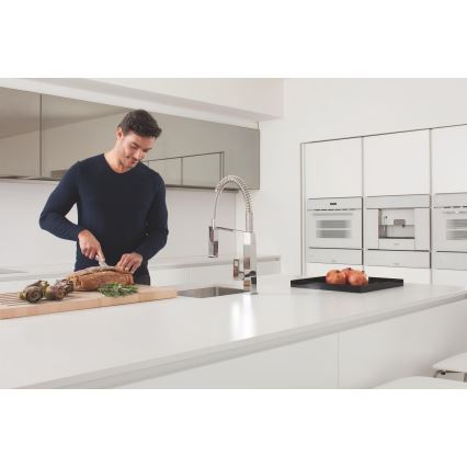 GROHE 31395000 - Grifo para fregadero EUROCUBE 547 mm, acabado en cromo brillante