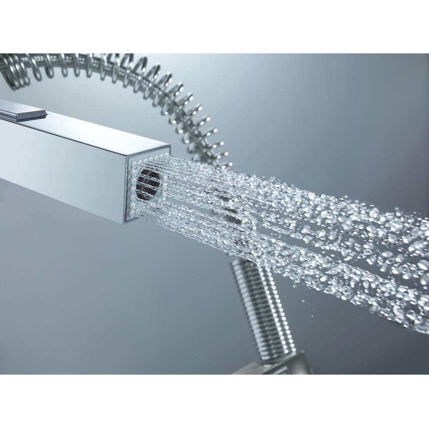 GROHE 31395000 - Grifo para fregadero EUROCUBE 547 mm, acabado en cromo brillante