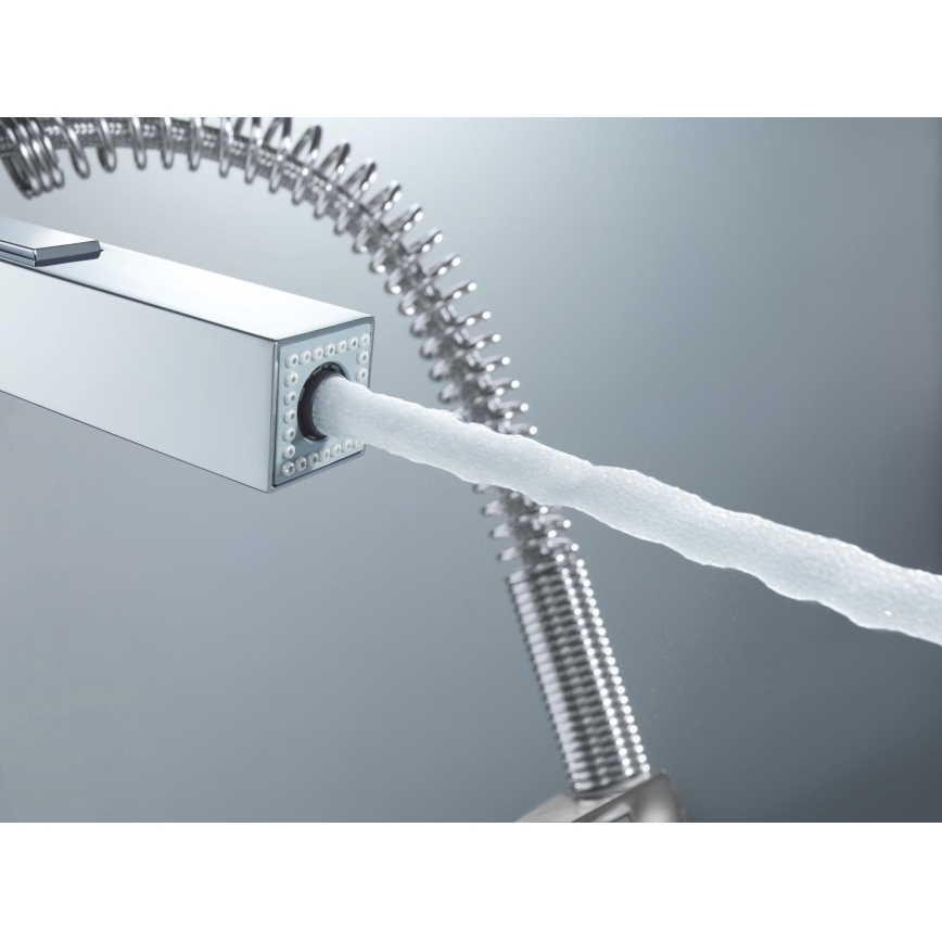 GROHE 31395000 - Grifo para fregadero EUROCUBE 547 mm, acabado en cromo brillante