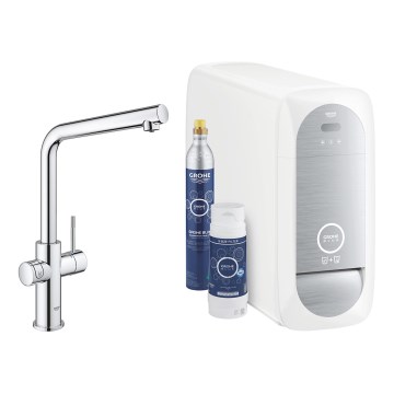 GROHE 31454001 - Grifo para fregadero BLUE HOME, pico en L, cromo brillante