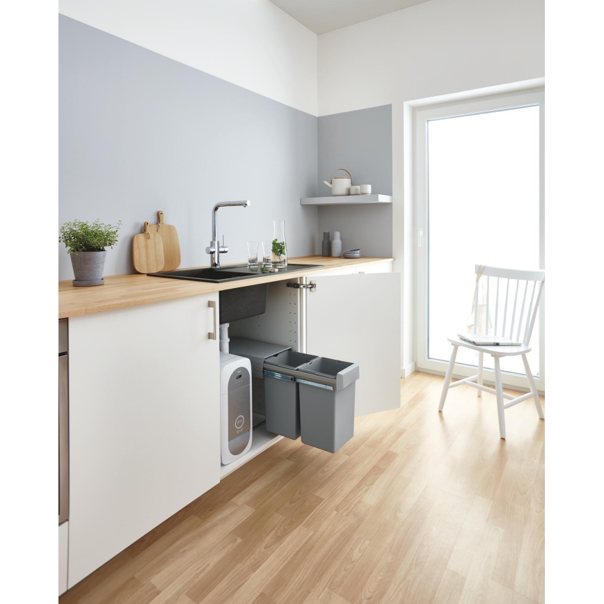 GROHE 31454001 - Grifo para fregadero BLUE HOME, pico en L, cromo brillante