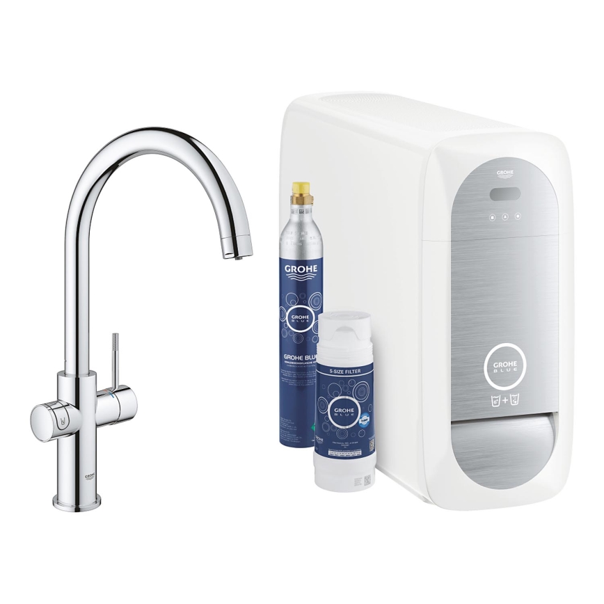 GROHE 31455001 - Grifo para fregadero BLUE HOME cromo brillante