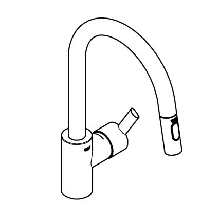 GROHE 31486001 - Grifo para fregadero FEEL, cromo brillante