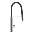 GROHE 31491000 - Grifo para fregadero CONCETTO con rociador profesional extraíble, cromo brillante