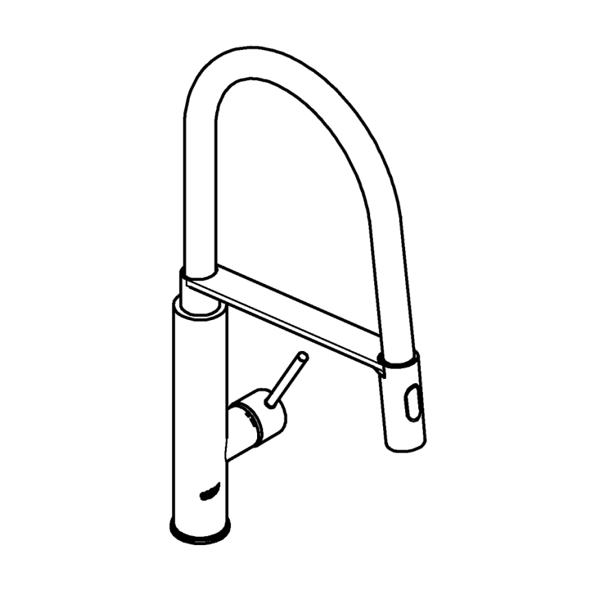 GROHE 31491DC0 - Grifo para fregadero CONCETTO DN 15 acero inoxidable