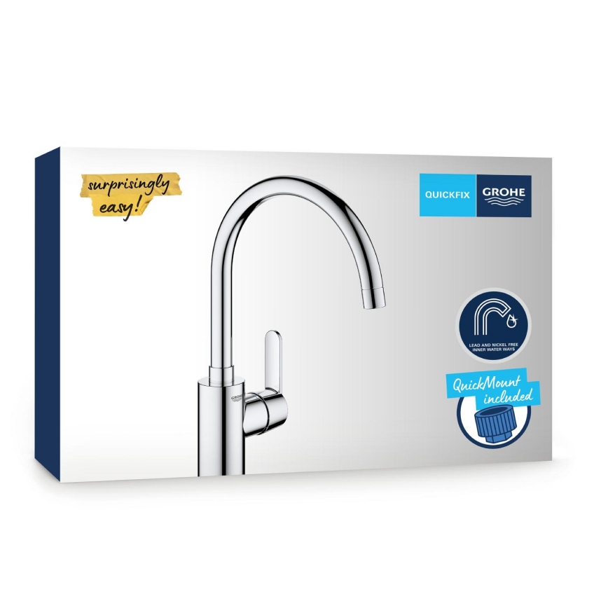 GROHE 31494001 - Grifo de fregadero GET cromo brillante