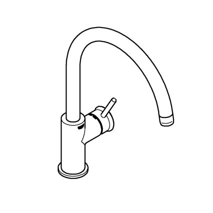 GROHE 31553001 - Grifo para fregadero START CLASSIC, cromo brillante