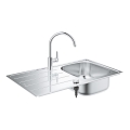 GROHE 31562SD1 - Conjunto de fregadero y grifo de cocina BAU 860 x 500 mm, acero inoxidable