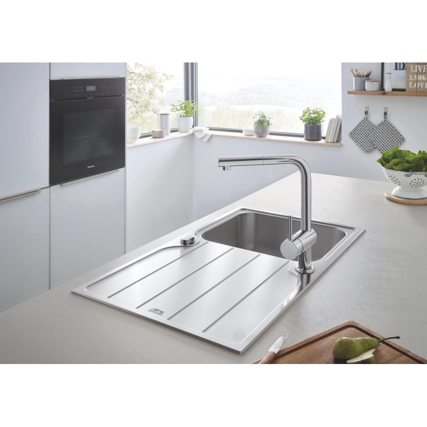 GROHE 31571SD1 - Fregadero K500 860 × 500 mm acero inoxidable