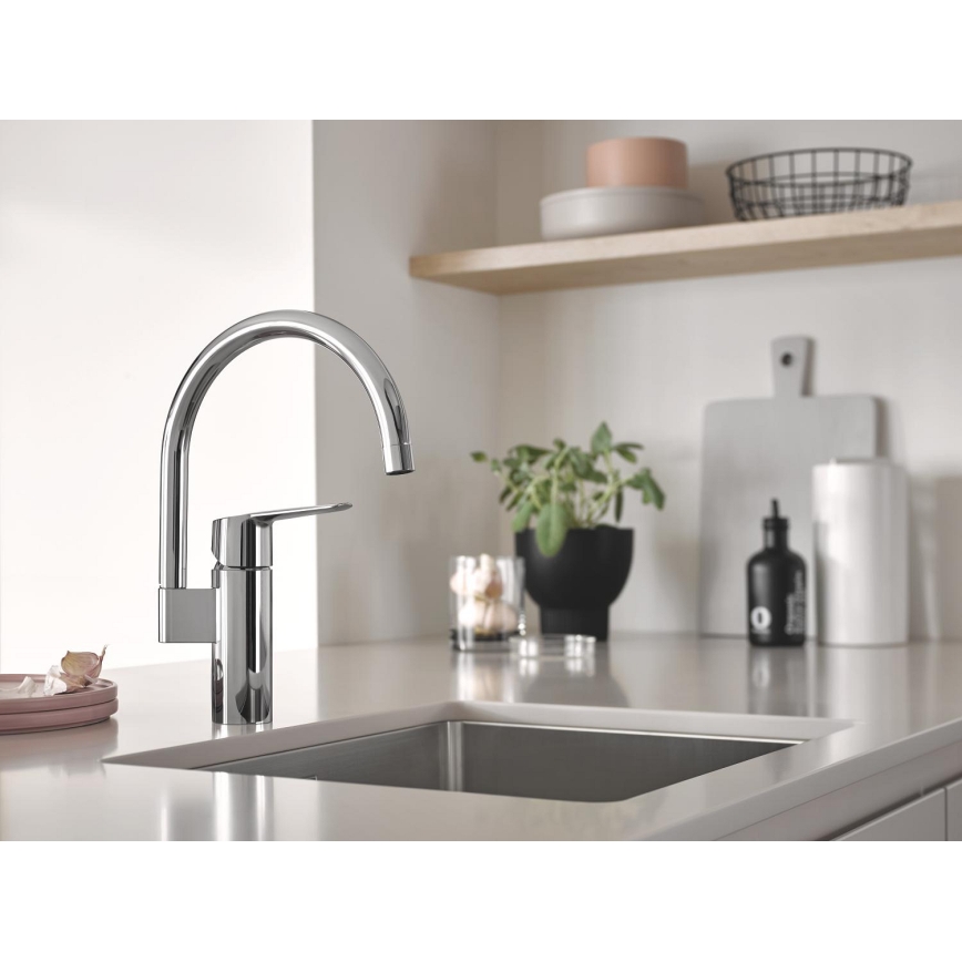 GROHE 31574SD1 - Fregadero de cocina K700U 550 x 450 mm, acero inoxidable