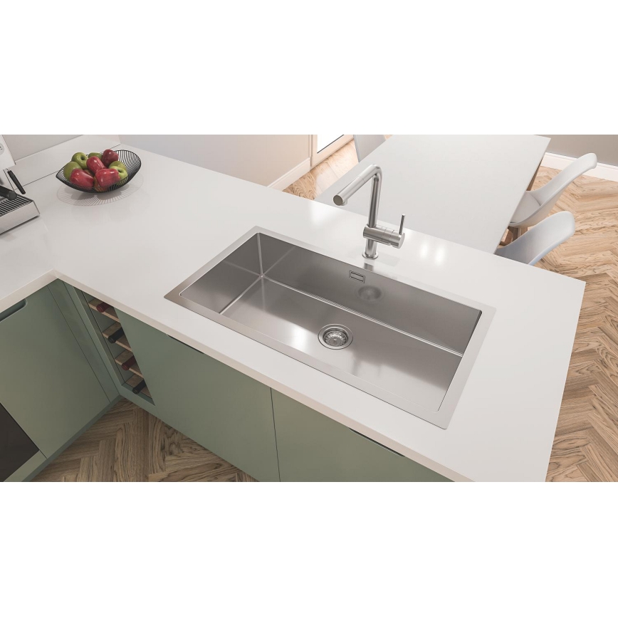 GROHE 31580SD1 - Fregadero de cocina K700 864 × 464 mm acero inoxidable