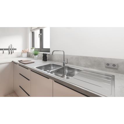 GROHE 31588SD1 - Fregadero K500 1160 × 500 mm acero inoxidable