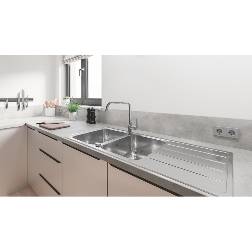 GROHE 31588SD1 - Fregadero K500 1160 × 500 mm acero inoxidable