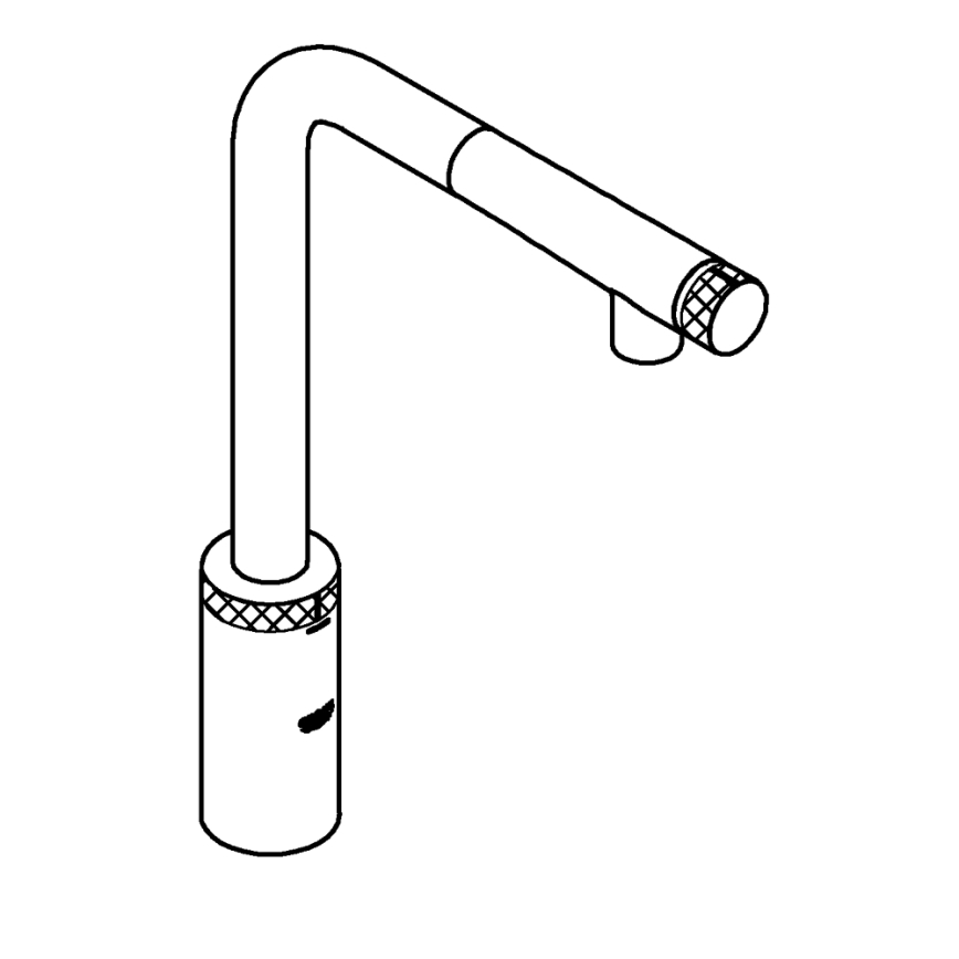 GROHE 31613DC0 - Grifo para fregadero A SmartControl, acero inoxidable