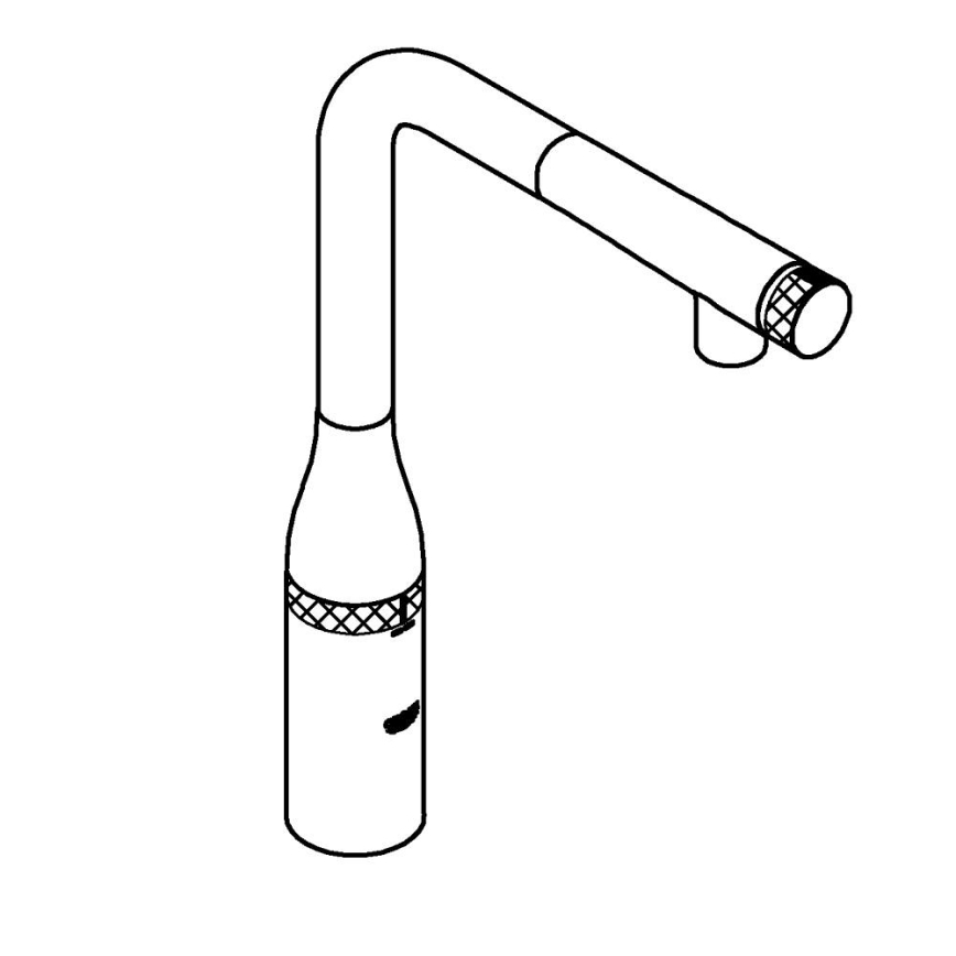 GROHE 31615000 - Grifo para fregadero ESSENCE SMARTCONTROL 366 mm, acabado cromado brillante