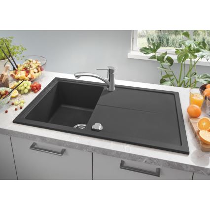 GROHE 31640AP0 - Fregadero de composite K400 860 × 500 mm granito/negro