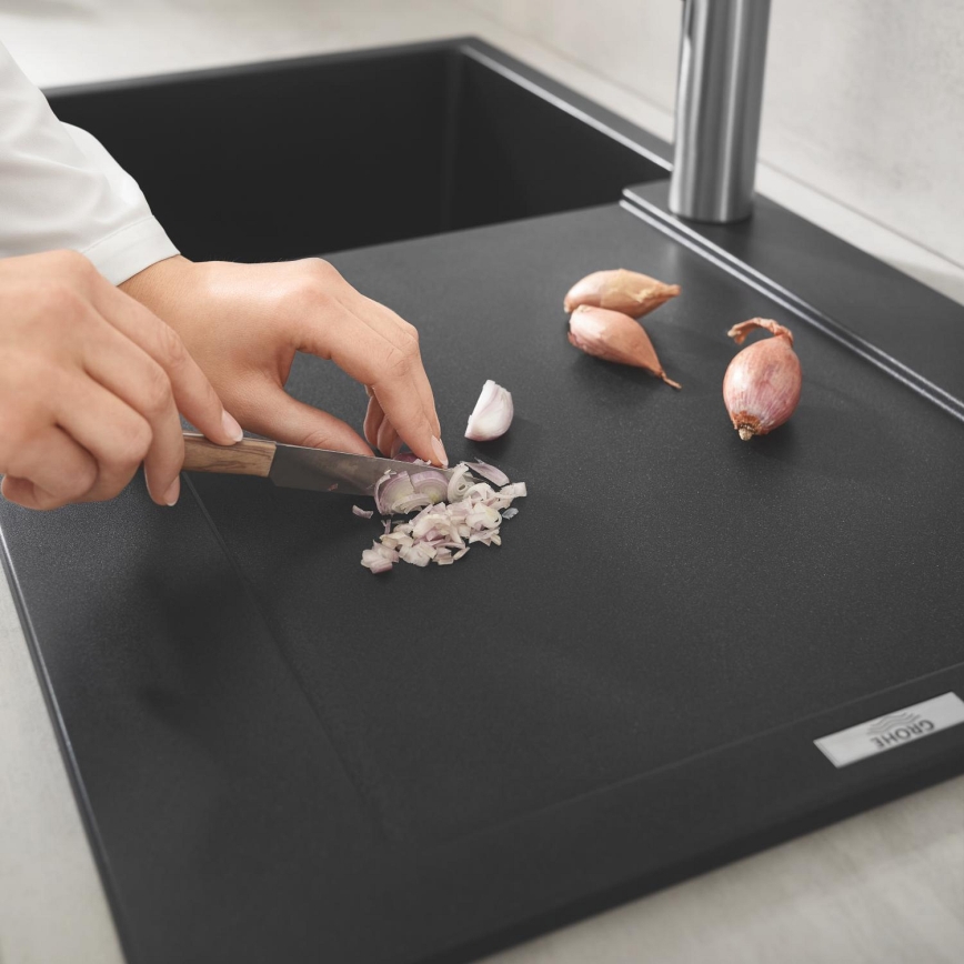 GROHE 31644AP0 - Fregadero de composite K500 860 × 500 mm negro