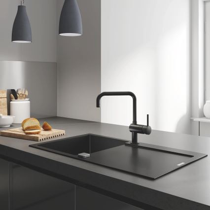 GROHE 31644AP0 - Fregadero K500 860 × 500 mm granito/negro