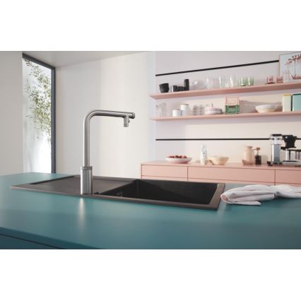 GROHE 31645AP0 - Fregadero compuesto K500 1000 × 500 mm negro