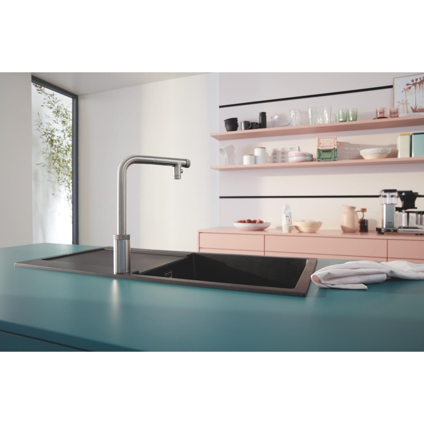 GROHE 31645AP0 - Fregadero compuesto K500 1000 × 500 mm negro