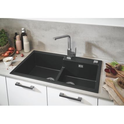 GROHE 31649AP0 - Fregadero de material compuesto K500 860 × 500 mm negro